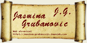 Jasmina Grubanović vizit kartica